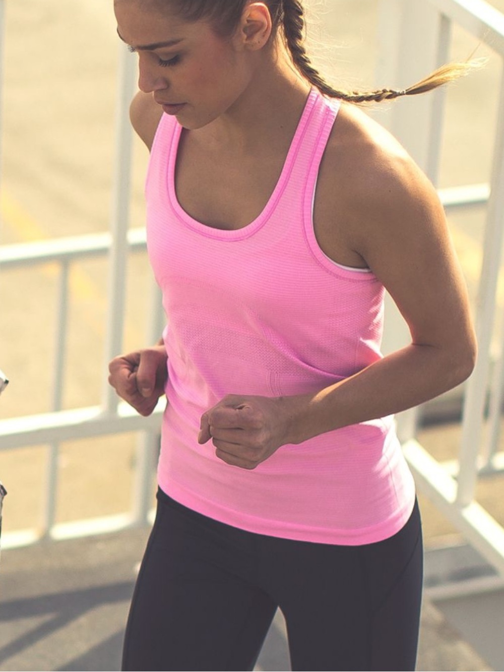 Lululemon pink swiftly tech racer back